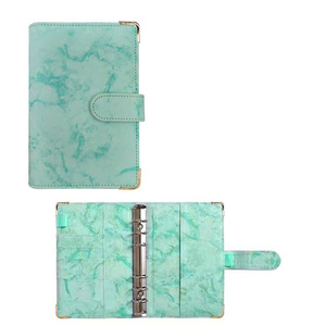 Organiseur à Feuilles Mobiles Budget Marbre en Cuir PU <span class=keywords><strong>A5</strong></span> A6 avec Enveloppes pour Argent Liquide - Product Image 6