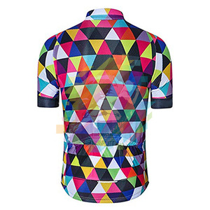 เสื้อจักรยานแขนสั้นสำหรับทุกเพศ ยี่ห้อ Formula1 Industries ผ้า SMART FABRIC ลายเพชรหลากสี ป้องกันแบคทีเรีย - Product Image 2