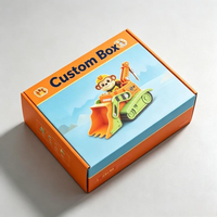 Boîte d'emballage personnalisée recyclable imprimée en quatre couleurs pour jouets, blocs de construction pour enfants, boîte en carton avec pelliculage brillant, boîte en papier personnalisée