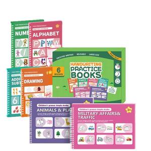 Cahier de traçage réutilisable pour enfants, cahier d'écriture avec modèles de dessin, cahier d'écriture rainuré - Product Image 4