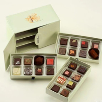 Dates de luxe en papier personnalisé emballage cadeau b chocolat date boîte en plastique insérer chocolat boîte papier chocolat boîte cadeau