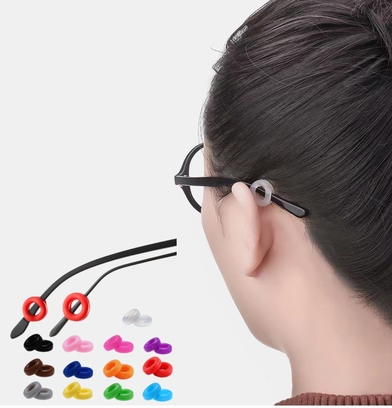 Противоскользящие круглые удобные очки с наконечниками дужек держатели для солнцезащитных очков очки для чтения