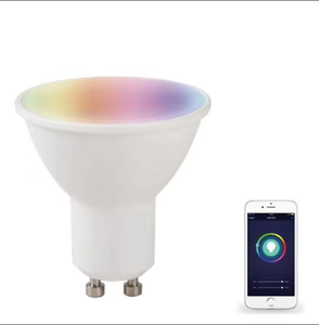 Projecteur <span class=keywords><strong>LED</strong></span> COB intelligent Boyid, style industriel moderne, pour intérieur, avec télécommande WiFi, 6W, <span class=keywords><strong>GU10</strong></span>, RGB, <span class=keywords><strong>multicolore</strong></span>, <span class=keywords><strong>ampoule</strong></span> <span class=keywords><strong>LED</strong></span> intelligente - Product Image 5