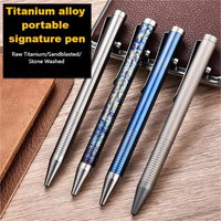 Stylos métalliques multifonctionnels en alliage de titane Persol PS-20250902-3 avec logo personnalisé, portables, pour l'extérieur, à bille de 1,0 mm, pour le sport