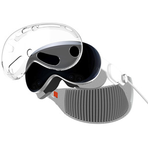 Étuis en TPU transparents pour <span class=keywords><strong>Apple</strong></span> <span class=keywords><strong>Vision</strong></span> Pro, Housse de protection souple transparente pour accessoires <span class=keywords><strong>Apple</strong></span> <span class=keywords><strong>Vision</strong></span> Pro VR - Product Image 1