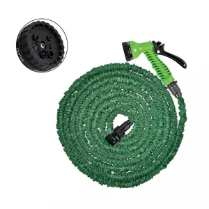 Expandable Magic Flexible Garden Hose Water Hose 25 50 75 100 150 FT With Spray Nozzle 7 Function Gun