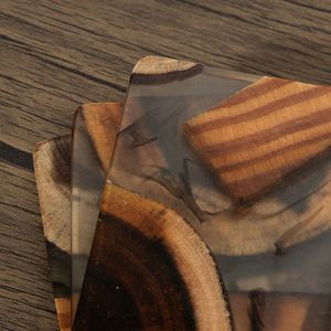 Square/Round Tea/<b>Coffee</b> Cup Mat - <b>Epoxy</b> Resin <b>Table</b> Placemat - Product Image 3