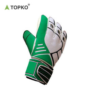 Gants de gardien de but professionnels pour hommes, en PU durable, antidérapants, avec sangle de poignet réglable, respirants et protection des doigts - Product Image 1