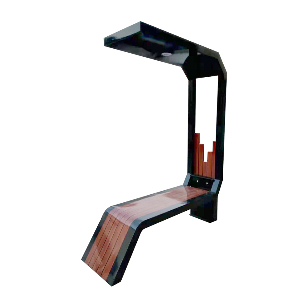 Китайский поставщик, оцинкованные стальные металлические городские общественные сады, умные солнечные скамейки