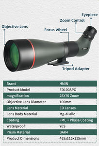 <span class=keywords><strong>Prix</strong></span> d'usine, vente en gros, jumelles astronomiques géantes <span class=keywords><strong>de</strong></span> haute qualité pour l'extérieur, 20-60x, objectif 85 mm, prisme Bak4, <span class=keywords><strong>lentilles</strong></span> multicouches - Product Image 6