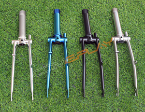 Fourche avant de vélo mini Ninghao en alliage de titane avec disque de type 135/112 et débattement de 80 mm pour vélos de route 16/20 pouces - Product Image 5