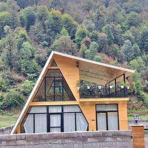 Maisonnette triangulaire en bois pour hébergement, extérieur, anti-corrosion, assemblage mobile, style moderne, bois massif, attractions touristiques, garantie 5 ans - Product Image 2