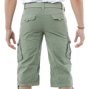 Pantalones Cortos Cargo de Lona Deportivos Casuales para Hombre, Diseño Personalizado, Patrón Sólido, Pantalones Cortos de Verano de Alta Calidad, Transpirables, Largos hasta la Rodilla - Product Image 4