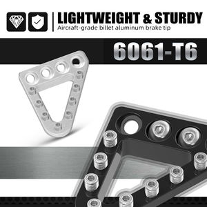 NICECNC pour <span class=keywords><strong>KTM</strong></span> EXC 300 TPI EXC 450 EXCF <span class=keywords><strong>350</strong></span> <span class=keywords><strong>SXF</strong></span> 250 <span class=keywords><strong>SXF</strong></span> 450 SX XC XCW XCF Six Days 2017-2022 Plaque de pointe de pédale de frein réglable - Product Image 2