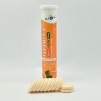 Comprimés effervescents de vitamines Biochealth GMP Halal - Vitamine C 1000 mg, Zinc 10 mg - Complément alimentaire pour soutenir le système immunitaire