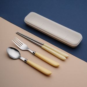 Portable Korean Style Utensil <b>Set</b> Travel Spoon Fork <b>Set</b> for Kids Students and Gifts - Product Image 5