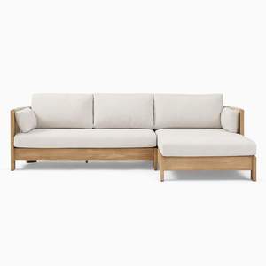 Juego de Muebles de Jardín de Alta Calidad, Sofá Modular Seccional de Teca para Patio Exterior - Product Image 1