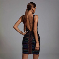 Nouvelle Arrivée Robe Courte Sexy en Chiffon Coupe Empire Élégante pour Femme