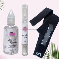 Perruque Lace Wig sans colle à séchage rapide et extrême, marque privée, Spray de colle fondue et Spray de bouclage pour cheveux