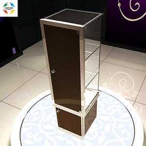 Marco de aluminio fuerte Rockable arriba y abajo puerta de vidrio escaparates joyería Boutique mostrador para exhibición - Product Image 1