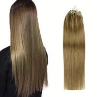 Extensiones de Cabello con Micro Anillos al por Mayor, 100% Cabello Humano, Sin Caída, Reutilizables, Nano Loop, para Propietarios de Salones