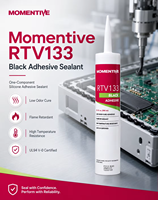 Momentive RTV133 Noir Adhésif Silicone RTV Scellant Ignifuge UL94 V-0 Haute Température