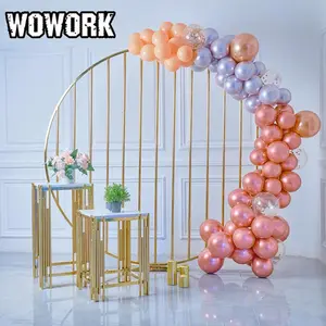2023 WOWORK Wedding supplies gold pillars dessert table set cake plinth stand For Birthday Party Supplies