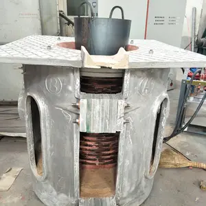 500kg copper bronze cast steel aluminum scrap electric iron gold metal melting industrial induction furnace