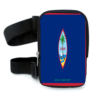 Sac de cuisse avec harnais pour femme, motif drapeau de Guam, pochette de jambe pour activités de plein air, randonnée, carnaval, voyage, avec sangles réglables