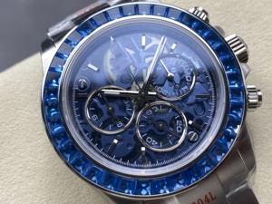 Reloj Mecánico de Lujo de Súper Calidad, 40 mm, Acero Inoxidable 904L, Movimiento ETA 4801, Reloj Esqueleto con Diamantes y Piedras Preciosas - Product Image 2