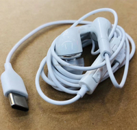 Écouteurs filaires avec contrôle du volume, type C, écouteurs intra-auriculaires mains libres, casque USB C pour Samsung Note10 S21 A8S/A9S