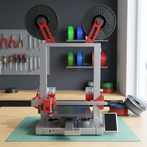 Imprimante 3D avec écran tactile couleur de 3,5 pouces, imprimante 3D FDM de bureau à cadre ouvert, adaptée au prototypage et plus encore - Product Image 3