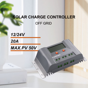 Contrôleur de charge solaire PWM Lumiax 20A 30A 40A 12V 24V avec écran LCD USB, régulateur de tension pour panneaux solaires à puissance maximale - Product Image 4