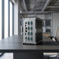 PC industriel sans ventilateur BOX PC Intel D525/N455 2LAN 10COM large plage de température CE RoHS IPC pour l'automatisation à l'extrémité