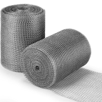 Maille en acier inoxydable, tissage simple, maille tricotée pour la protection contre les rongeurs, remplissage de trous, protection des plantes