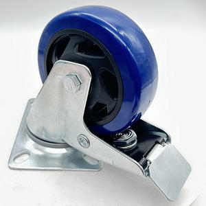 VIMA Großhandels preis 4 Zoll Nachlauf rad Feste Rolle <span class=keywords><strong>PVC</strong></span> und PP Hoch leistungs last kapazität 100kg Industrie rolle für Wagen - Product Image 5