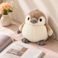 Peluche personnalisée OEM/ODM avec logo, jouet en peluche en coton PP, oiseau en peluche, coussin câlin, compagnon pour enfants, cadeau d'anniversaire