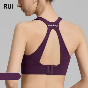 RUIQUWIN Custom Summer High Quality Sports Yoga Bra Seamless Women Plus Size Push up Padded Fitness Gym Wear - Product Image 1
