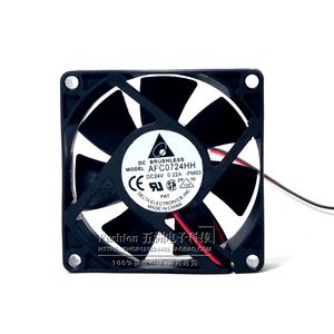 พัดลมไร้แปรงถ่าน Delta DC ขนาด 70x70x25 มม. 24V 0.22A รุ่นระบายความร้อนอินเวอร์เตอร์ AFC0724HH - Product Image 1