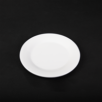 Assiettes à dîner en porcelaine mélamine avec logo ensembles de plats plats ronds pour restaurant, mariage, salle à manger à la maison