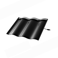 Tuiles solaires de qualité supérieure photovoltaïque 3 noir incurvé 30w 45w tuile solaire Bipv rénovation de maison pour le marché européen
