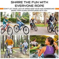 Sangles de remorquage universelles en nylon haute résistance, corde de remorquage de sécurité pour vélo, corde de remorquage élastique pour vélo pour enfants