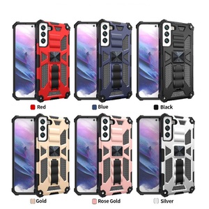 Funda protectora para <span class=keywords><strong>Samsung</strong></span> Galaxy S24 FE S25 Ultra S24 FE S23 + S21 A55 A35 A25 A15 con soporte incorporado Heavy Duty Armor Phone Case - Product Image 2