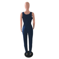 Vendeurs de vêtements Casual Women's Denim Jumpsuit Women's Summer New High Elastic Bretelles Denim Jumpsuit