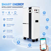 Batterie LiFePO4 51,2 V 280 Ah de pointe, 14 kWh, système de stockage solaire domestique avec écran tactile intelligent et unité de contrôle Wi-Fi avancée