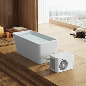 อ่างแช่น้ำเย็นอะคริลิคสีขาว พร้อมชุดอุปกรณ์ทำความเย็น Pro Water Chiller 1 แรงม้า สำหรับฟื้นฟูร่างกายหลังออกกำลังกาย อุปกรณ์เสริมอ่างน้ำแข็ง - Product Image 2