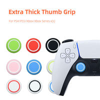 En stock, capuchons de joystick en silicone pour PS5/PS4/Xbox, poignées antidérapantes pour pouces, accessoires de jeu