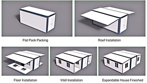 Maison conteneur extensible avec salle de bain et cuisine prête à l'emploi - Product Image 2