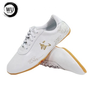 <span class=keywords><strong>Chaussures</strong></span> traditionnelles chinoises de Tai Chi <span class=keywords><strong>Kung</strong></span> <span class=keywords><strong>Fu</strong></span>, doublure en cuir véritable, caoutchouc/EVA/coton, printemps-automne, arts martiaux WU HUYUE pour hommes - Product Image 2