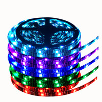 Tira de Luces LED RGB Flexible de 5V con Alimentación USB y Control Remoto, Retroiluminación para TV, Decoración Ambiental para Sala de Juegos, Monitor de PC